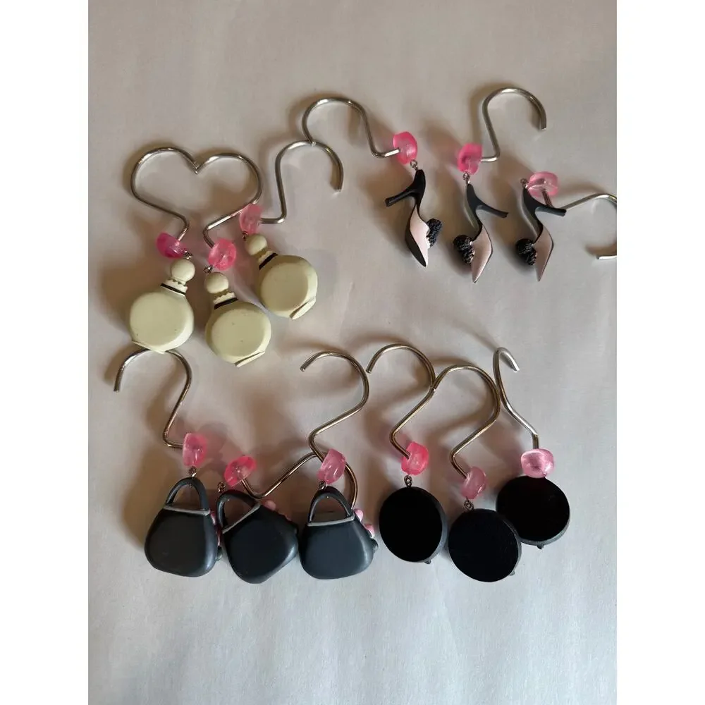 Vintage Girly Shower Curtain Hooks